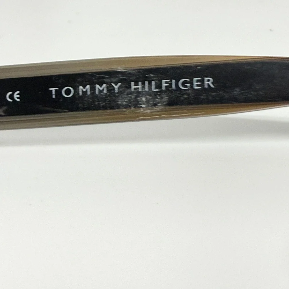 Tommy Hilfiger H3126 BLK Eyeglasses Black Grey Horn Rectangular Frames 50-15-135